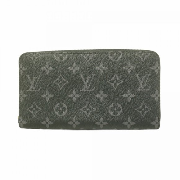 Louis Vuitton Monogram Eclipse Zippy Organizer Long Wallet NM M82081 Black Men's - Picture 1 of 10